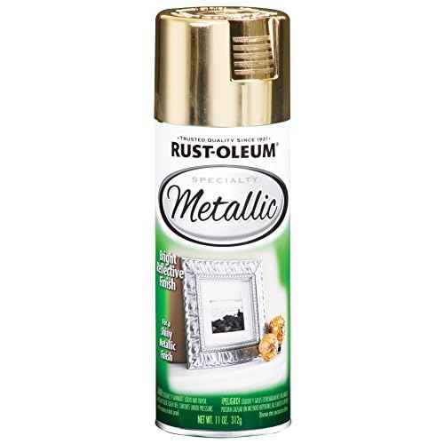 Rust-Oleum 340647 Specialty Metallic Spray Paint, 11 oz, Metallic Gold