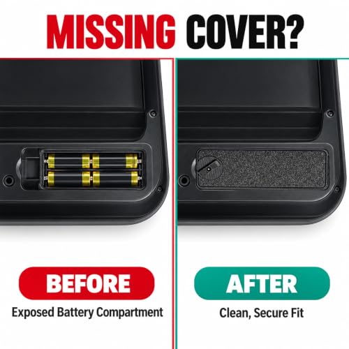 Trash Can Battery Cover for Mainstays 13.2 Gallon Automatic Bin – 2 Pack Replacement