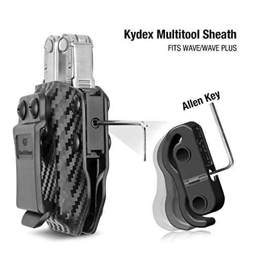 Carbon Fiber Multitool Sheath for LEATHERMAN Wave & Wave Plus, Fits for LEATHERMAN Wave & Wave Plus Sheath Pouch Case Holster, Multi-Tool Not Included