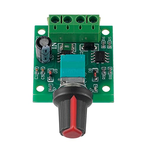 BOJACK Low Voltage DC Motor Speed Controller PWM 1.8V-15V 2A 30W Adjustable Switch Pack of 2