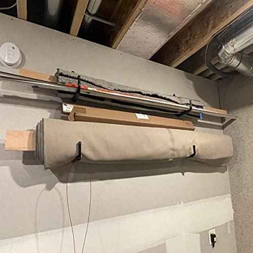 Garage Storage Ladders Hooks, 6 Pack Heavy Duty Utility Hanger, 9.8IN Wall Mount Rack Safely Holds 50 Pounds