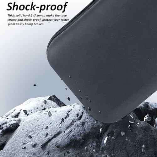 Xin Tester Waterproof EVA Protective Hard Tool Case, 6.5x3.4x1.8 Inches Universal for Multimeter Digital Current Clamp Voltage Tester Electronic Meter 1Pcs Carrying Box Only- Small