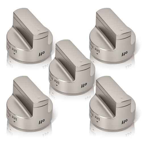 2025 Premium W11101439 (5PCS) Oven Range Burner Knob, W10858251 Surface Burner Knob for Maytag Gas Stove Knobs, Fit for Maytag Stove knobs MGR6600FZ0, MGR6600FB0, MGR6600FZ1, MGR7700LZ1, MGR6600FW0