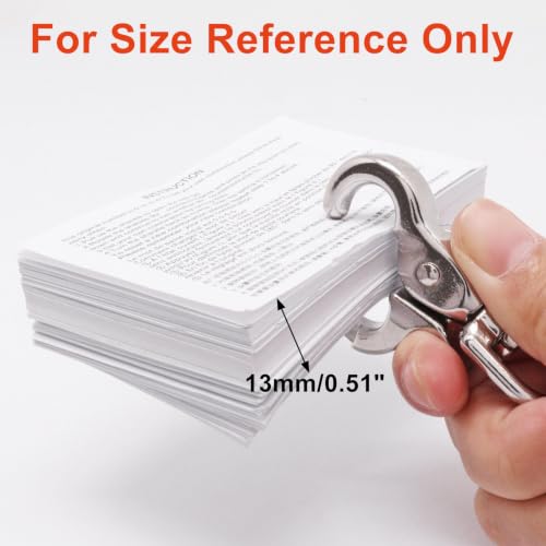 BENLIUDH 2 pcs Silver Stainless Steel 2.56" Trigger Snaps Swivel Hooks