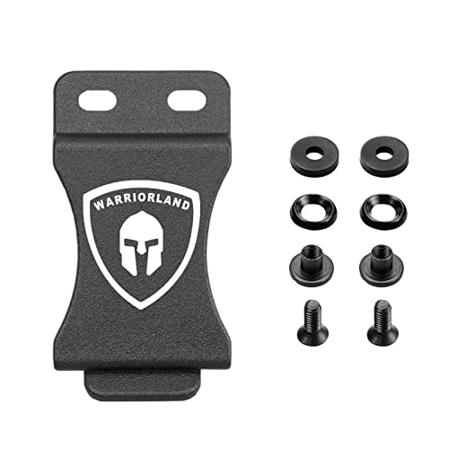 1.5 Inch / 1.75 Inch Holster Belt Clip Optional: Tailored for IWB & OWB Sheath, Kydex Holster & Knife Sheath Belt Clip, Belt Clip for Holster, with Metal Washers/Screws/Slotted Binding Posts/Washers