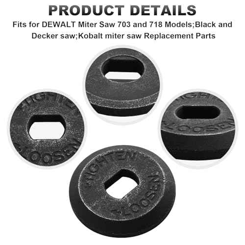 151962-01 Miter Saw Blade Clamp Washer for Dewalt Miter Saw Fits for Dewalt Miter Saw 703 and 718 Black and Decker Miter Saw Kobalt Miter Saw