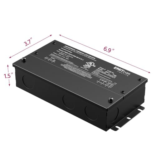 EMITEVER 60W 24V Dimmable LED Driver - 5-in-1 Phase Control Power Supply