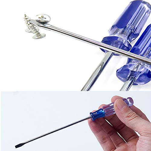 Buspoll small screwdriver tool flat head and Phillips ((PH0/PH00) used to repair toys, musical instruments, microphones loose screws