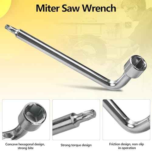 608563-01 Blade Wrench Replacement for Dewalt Miter Saws DWS780 DW706 DW708 DW712 DW713 DW715 DW716 DW717 DW718 Parts for Dewalt Miter Saw Tool