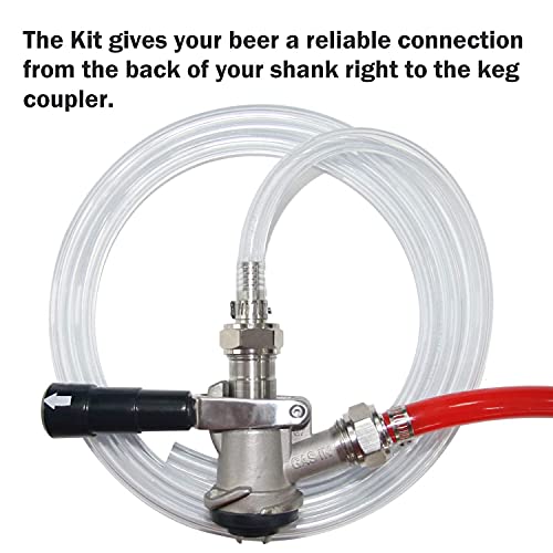 LitKiwi 5ft Kegerator Kit: Clear Vinyl Beer Line 5/16