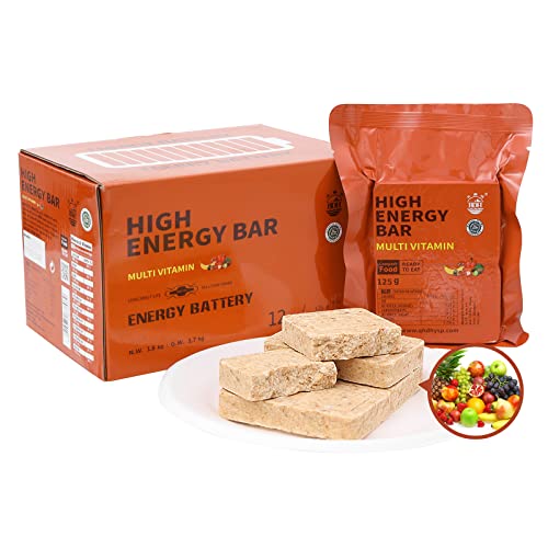 BDH Emergency Food Ration Bars Fruity Flavor 12 Pack – Long Shelf Life Survival Meal