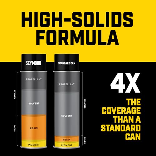 Seymour 620-1415 MRO High Solids Gloss Black Spray Paint 16 oz - Pack of 1