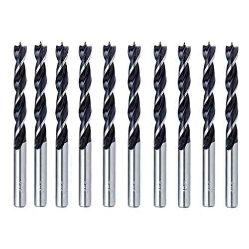 Brad Point Woodworking Drill Bit 1/8 in.Spur Point Drill Hardwood Softwood-10Pcs