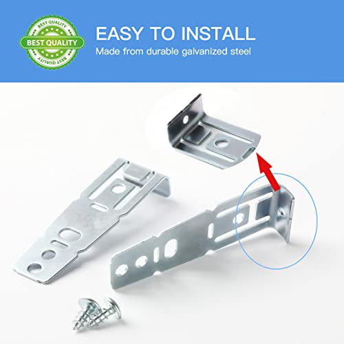 2-Pack WD01X21740 Dishwasher Countertop Mounting Brackets for GE Hotpoint