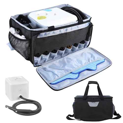Steam Cleaner Storage Bag Compatible with Dupray Neat Steam Cleaner,Carrying Case with Pockets,Portable Steam Cleaner Organizer Bag with Large Space(Case Only)(Black)