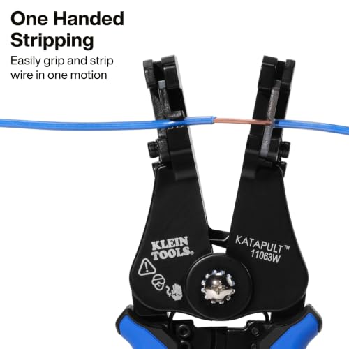 Klein Tools 11063W Heavy-Duty Automatic Wire Cutter/Stripper - Cutter