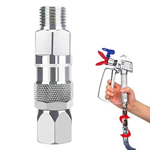 Sprayer Joint, 1/4-Inch Hose Swivel Joint, 360 Degrees Rotate Stainless Steel Airless High Pressure Spray Gun Connector Accessories for Paint Sprayers & Hose