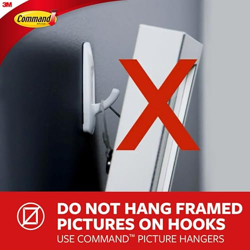 Command Large 5 lb Universal Wall Hangers with 6 Strips & Stabilizers - Large Variation