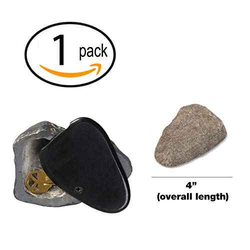 Lucky Line Rock Key Hider, Cash Hider, Medium, Pack of 1, Brown or Gray (90601)