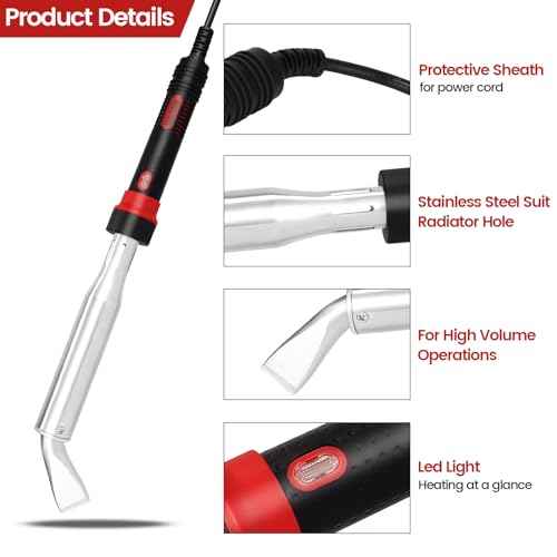 Solder iron set,80W-300W external heating with replaceable soldering iron head, core, simple bracket, high-power industrial DIY soldering iron 110V US plug (300WWT)