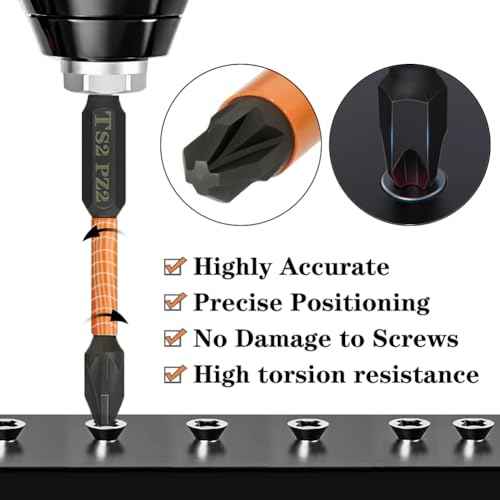 10PCS Magnetic PZ2 Pozi Screwdriver Bit Set Quick Release 1/4 Inch Hex Shank Pozidriv #2 Drill Bits S2 Alloy Steel Impact Driver Bit for Power Drilling (2 Inch Length)