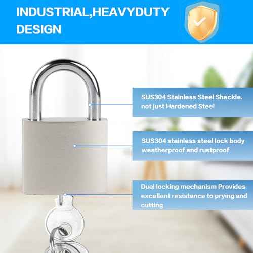 1 Set Stainless Steel Padlock Lock, Door Lock Lock, Padlock Latch Heavy Duty Buckle Latch with Lock Key for Cabinet Closet Door Latch Buckle, 5 Inch