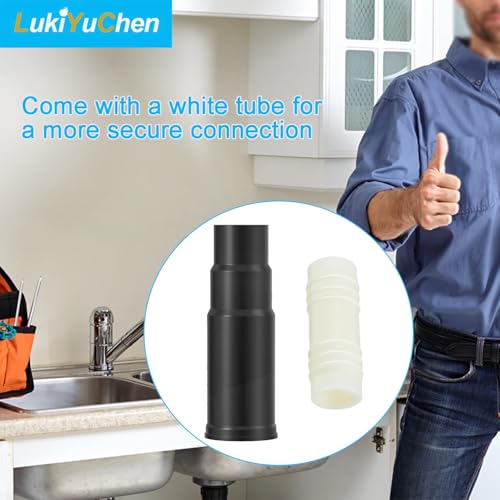 Dishwasher Drain Connector Kit for InSinkErator Disposals with Inlet Adapter, Includes 1 Inlet Connector and 3 Hose Clamps