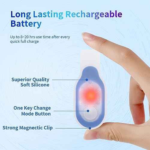 Rechargeable Nurse Light Clip On for Night Shift, Bright Hand-Free Nursing Work Flashlight, Lightweight Nurse Scrub Light for Badge, Emergency Clip-on Flashlight for Travel, Walk, Run