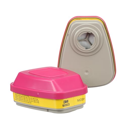 3M P100 Respirator Cartridge/Filter 60923 NIOSH Approved - 1 Pair