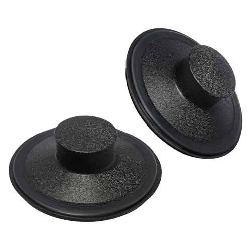 RQYEKDO 3-1/2" Kitchen Sink Stopper & Garbage Disposal Plug – Black Plastic