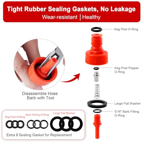 Dbgogo Carbonation Cap 4 Pack for PET Bottle Filler - Soda & Beer