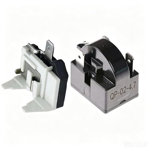QP-02-4.7 3Pin Refrigerator Start Relay Kit with 1/2HP Overload Protector