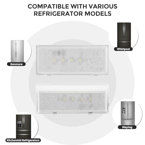 Refrigerator LED Light Replacement Kit - W10515058 + W10515057 (Kenmore/Whirlpool)