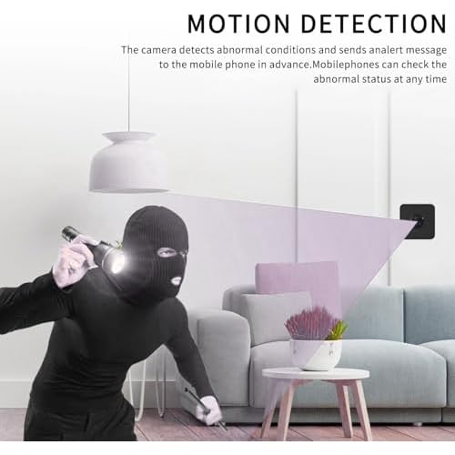 Hidden Camera Wireless,HD Mini spy Camera for Office& Home Security Small Hidden Micro Camera with Night Vision Compatible with iOS & Android