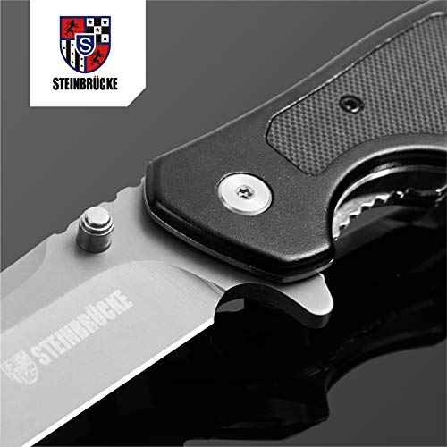 Elemake Pocket Knife with Clip - Camping Knife for Men, 3" Sandvik 14C28N Stainless Steel Blade, EDC Knives Gift for Men