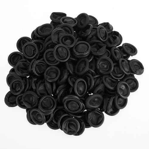 400 Pcs Black Finger Cots Large Finger Condoms Rubber Fingers Tip Covers Gloves Protectors Fingers Sleeve Thumb Cover for Handmade Crafting Painting