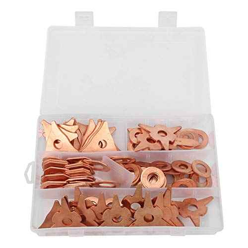 110pcs Dent Pulling Puller Rings, Triangle OT Round Dent Pulling Puller Rings, Car Dent Puller Kit for Car Body Welding Repair Tool Set