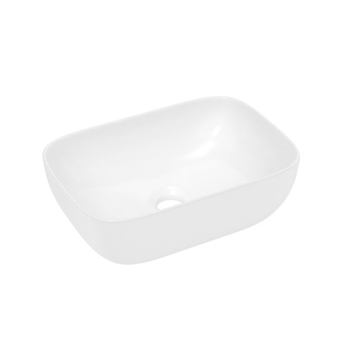 J-FAMILY JFBS88 14.5'' x 10'' Bathroom Small Vessel Sink Above Counter White Porcelain Ceramic Sink Bowl Small Vanity Sink Lavatory Wash Basin
