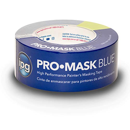IPG ProMask Blue, 14-Day Painter's Tape, 1.88" x 60 yd, Blue, (Single Roll)