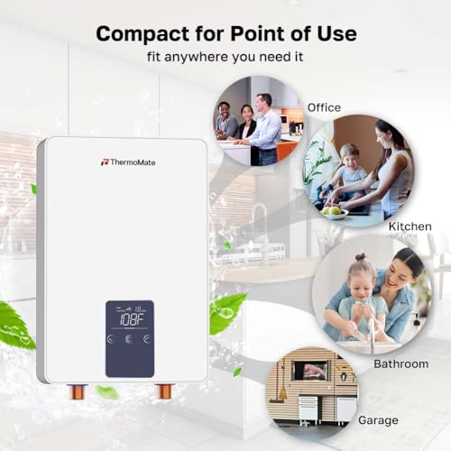 ThermoMate 6kW Tankless Electric Water Heater ET-6kW for Sink & Point-of-Use