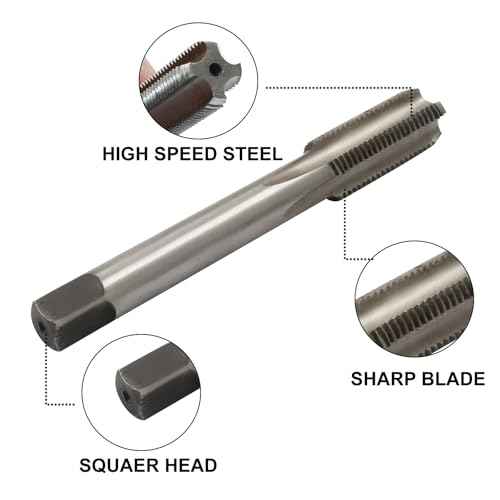 Litoexpe Metric M12 X 1.25mm Tap and Die Set, Right Hand Thread Tap and Round Die