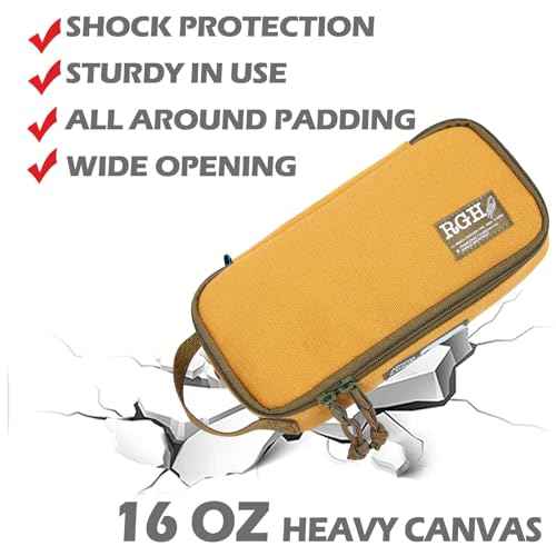 Rough Enough Small Tool Bag Pouch Canvas Portable Tool Box Organizer Case with Zipper Handle for Motorcycle Road Bike Electricians