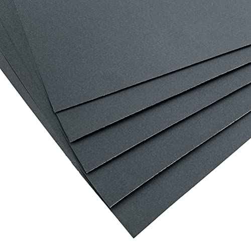9 x 11 Inch 15pcs Wet Dry Sandpaper, 600 Grit Waterproof Abrasive Sand Paper, Silicon Carbide Sandpaper Sheets for Metal Wood, Auto Polishing