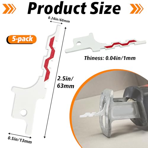 5 PCS 48-00-1640 Replacements Made for Drywall Blade, Replacement Blade for Sawzall Drywall Access, Blunt Point