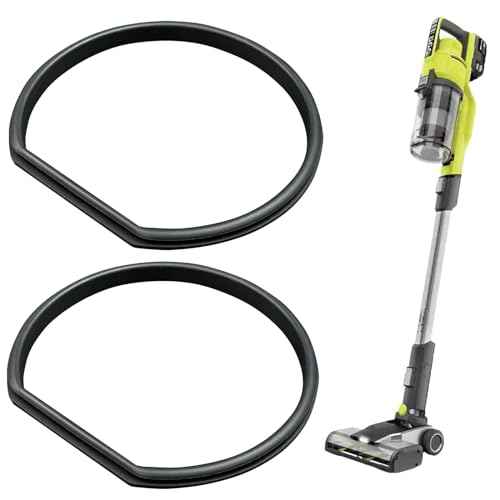 2PCS Replacement Gasket Compatible with Ryobi 18v Stick Vacuum Cordless Dust Bin Lid, Canister Missing Seal Attachments for PCL720, PBLSV716, PBLSV717, Silicone