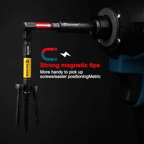 Hex Bit Set, S2 Alloy Steel Allen Wrench Drill Bit Set with Magnetic Tips, 1/4 Hex-Shank 2" Impact Allen Key Bits Set with 2.3" Hex Extension, Precision CNC Machining, 20+1 Pack(Metric&SAE)