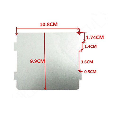 2 Pcs Microwave Waveguide Cover Mica Slice 4x4.27 inches for Frigidaire 5304464061 - Heat Insulation