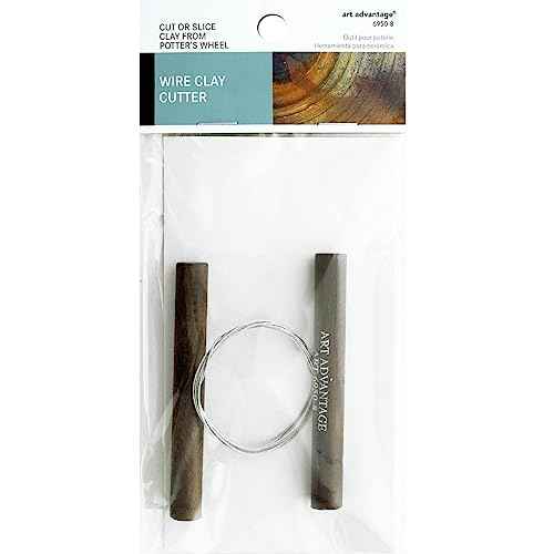 Art Advantage Wire Clay Cutter - Durable Pottery Wire Tool for Clay Cutting, Sculpting, Pottery Craft, Ceramic Arts, Modeling, and DIY Clay Projects