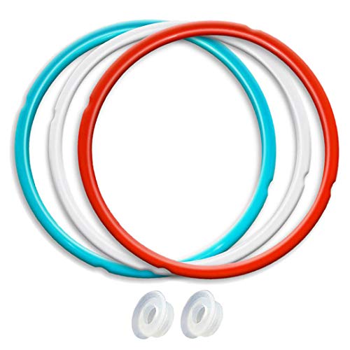 Newkiton 8 Quart Instant Pot Sealing Ring Replacement Kit, 3-Color Silicone Gasket Set