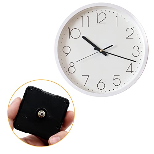 Suiwotin 8mm/0.31 Inch Shaft Clock Mechanism Replacement for Wall & Desk Clocks